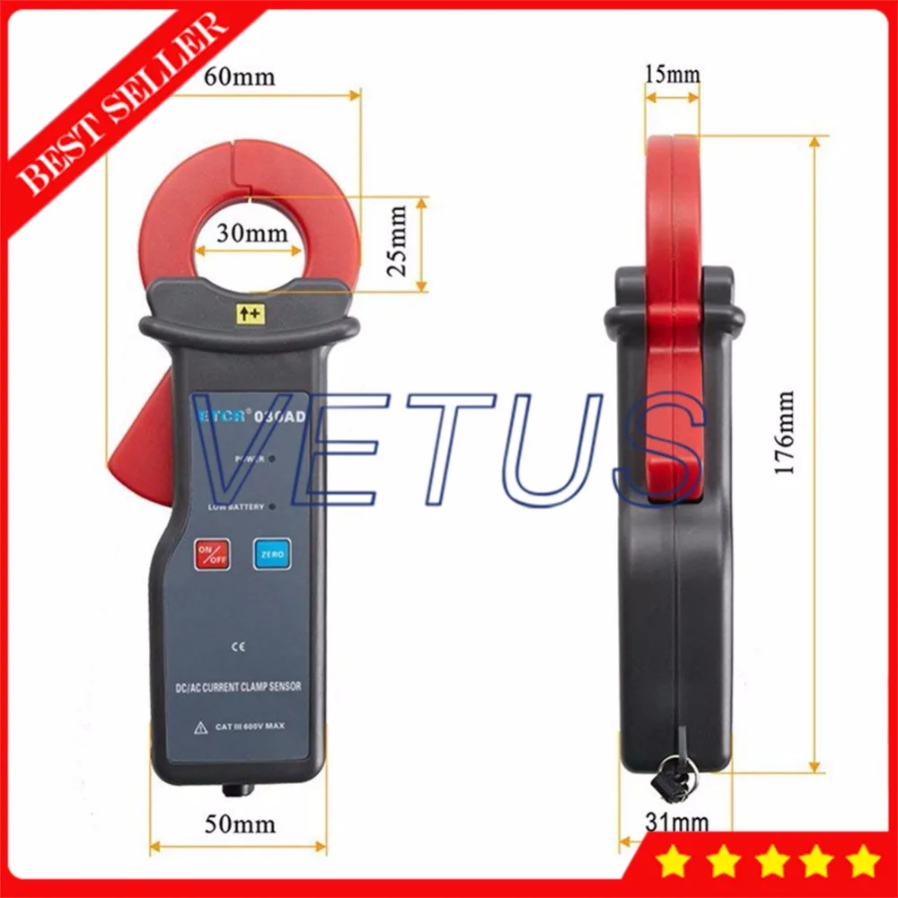 ETCR030AD 0mA~60.0A AC DC Leakage Current Tester Clamp Sensor with Non Contact Measurement|Измерители мощности| |