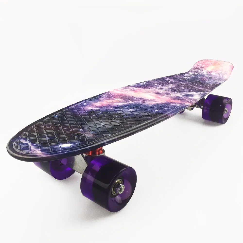 Красочные 2" Мини Скейт Пенни Доска для детей пластик Fishboard Cruiser завершенный Графический Ретро Скейтборд банан Patins