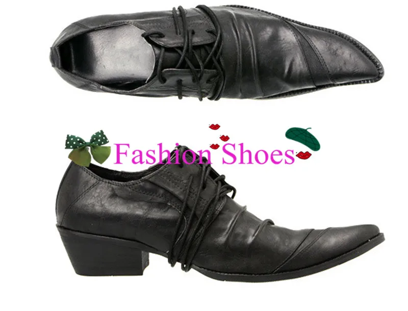 Зашнуровать Реальные Кожаные Ботинки Партии Свадебные Туфли Старинные