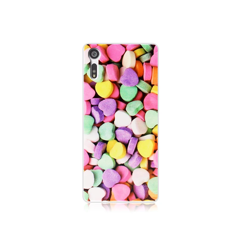 For Sony Xperia XZ Case 3D Stereo Relief Painting Silicon Soft TPU Back Cover 5.2'' F8332 Phone Protector shell |