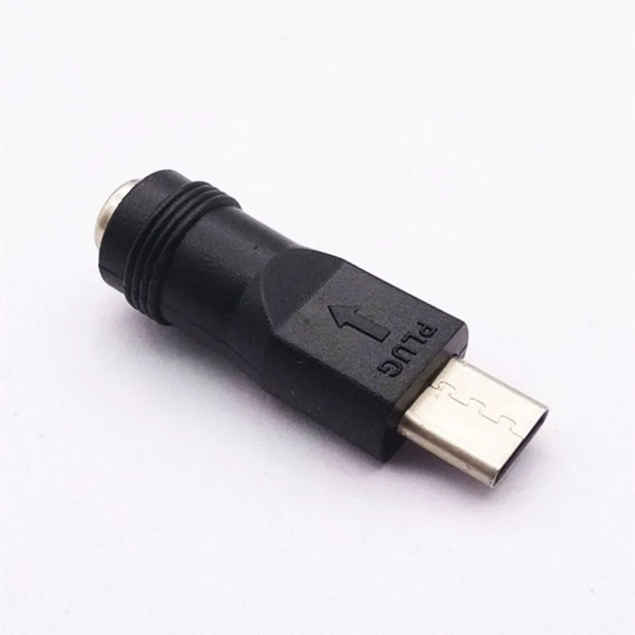 1 шт. USB 3,1 Тип C штекер разъем для 5,5*2,1 мм DC мощность Женский Джек адаптер для Android