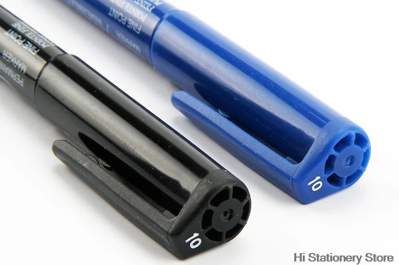 Перманентная зеленая маркерная ручка Pentel NMS50 1 0 м японские черные/синие/красные