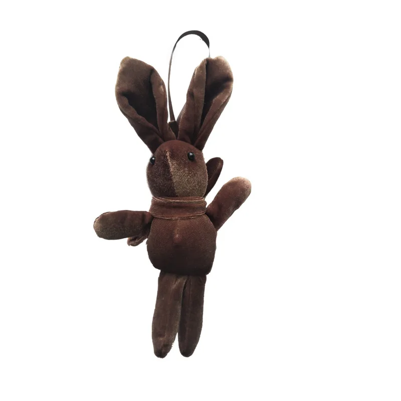20CM Wishing Rabbit Fur Rabbit Bunny Keychain Fashion fur keychain Rabbit Toy Doll Hanging Pendant Jewelry Accessories