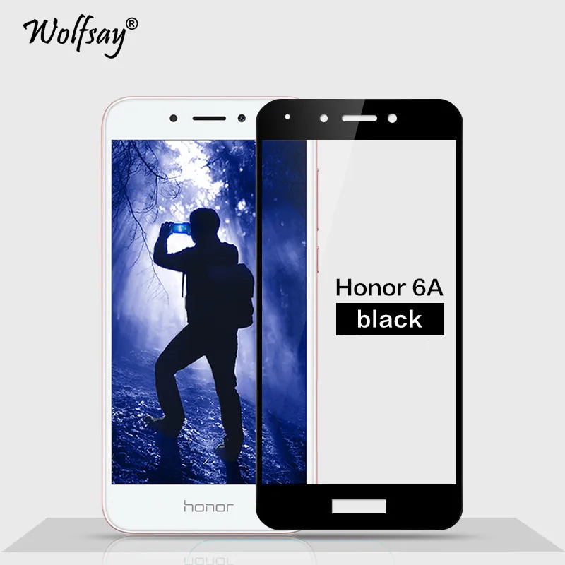 2 шт защита экрана СПС стекло Huawei Honor 6A закаленное 6 A полное покрытие защитная