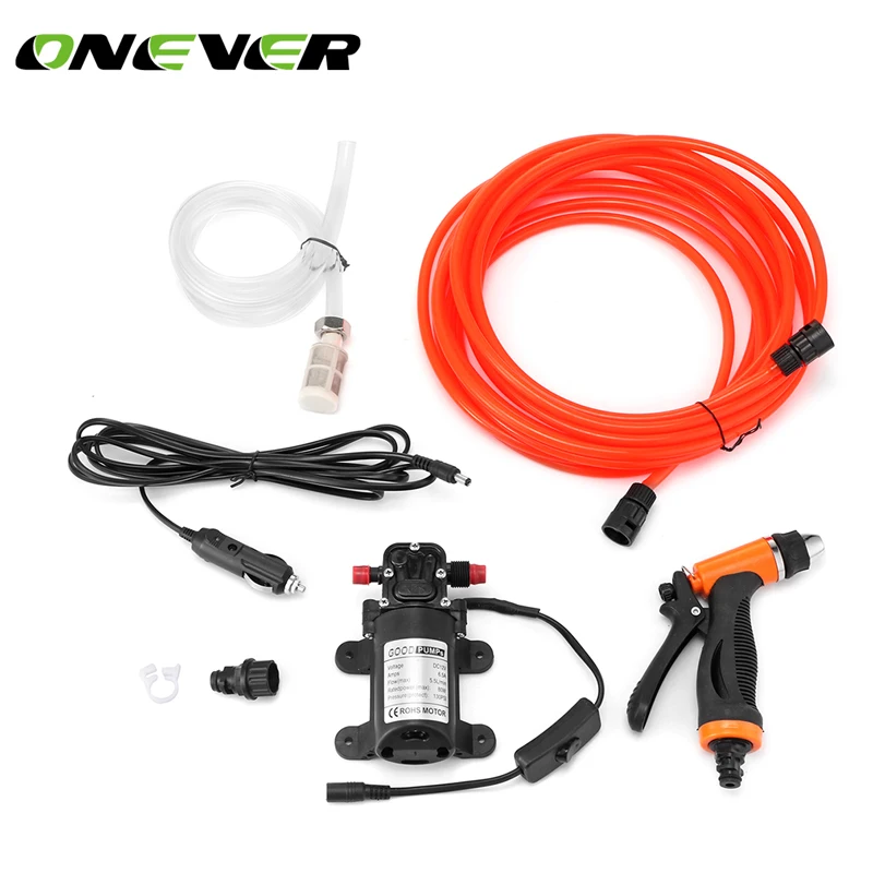 

Car Washer Pump high Pressure Washer Power Pump System Kit DC 12V 130PSI Household Car Washer Washing Machine