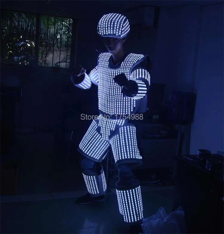 Бесплатная доставка военный светодиодный светильник одежда костюм робота робот