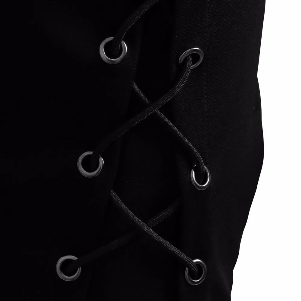 S XL черная юбка карандаш с крестиками женская элегантная короткая Осень зима 2017