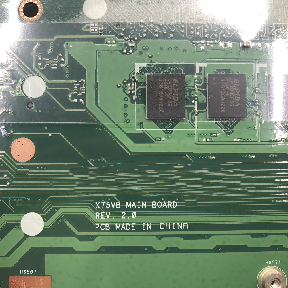 Verkauf KEFU X75VB Für ASUS X75VB X75VC X75V X75VD Laptop Motherboard REV 2,0 Mainboard HM76 GT740M Grafikkarte Test Motherboard