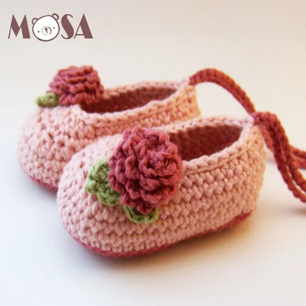 pink white Сладкий для маленькой принцессы детская обувь, новорожденные для маленьких девочек Обувь с цветочным орнаментом для новорожденных Тапочки ручной работы для детей от 0 до 12 месяцев - Цвет: pink white