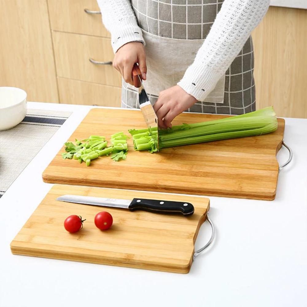 1 шт. Бамбуковый Коврик Для разделочных блоков кухонная тарелка для еды плотная