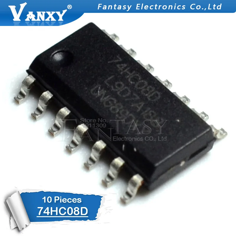 10 шт. 74HC08D SOP14 74HC08 SOP SN74HC08DR SOP-14 SN74HC08 SMD новая и оригинальная ИС | Электронные