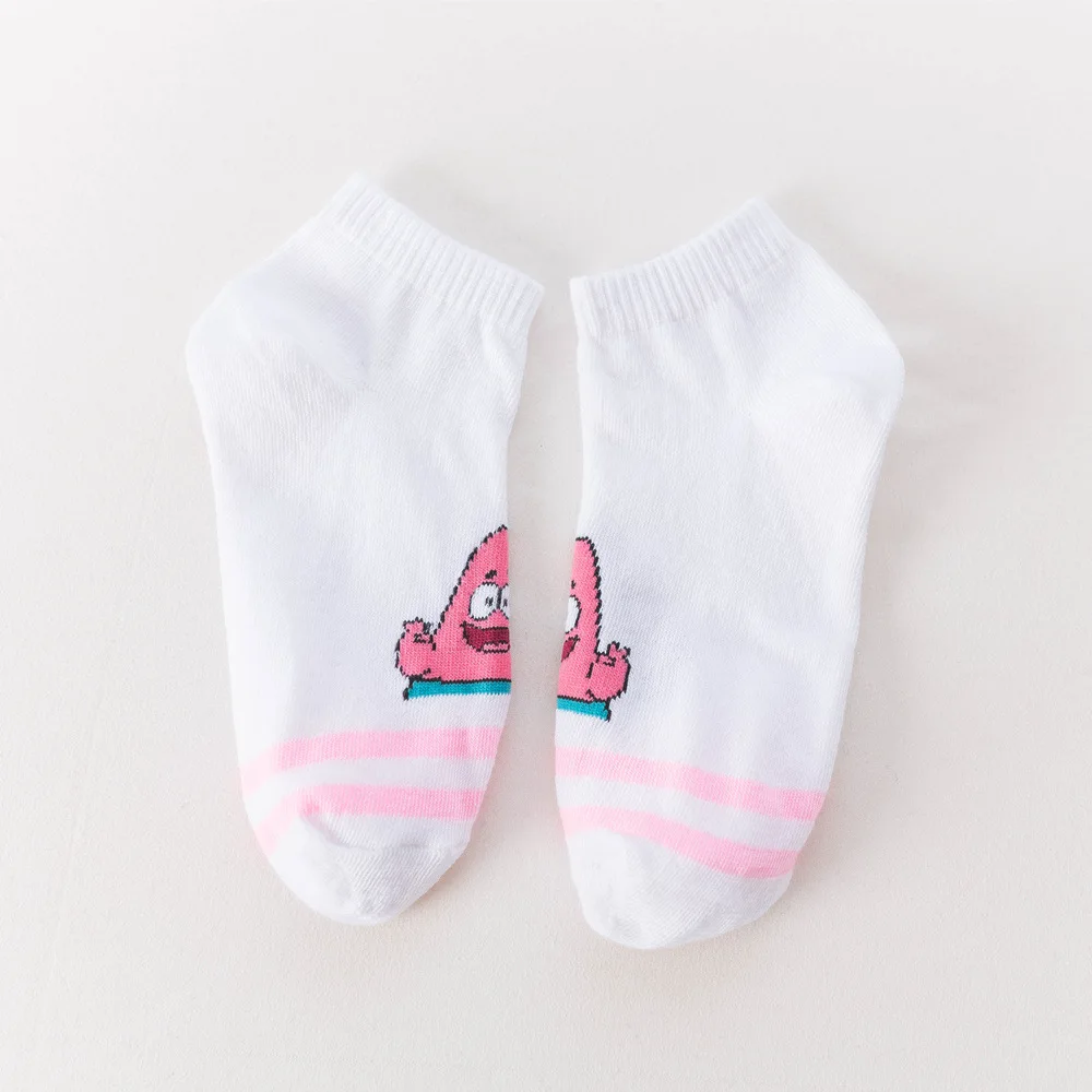 Модные женские носки с героями мультфильмов милые короткие chaussette femme по