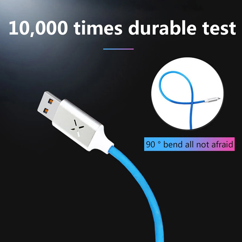 Usb-кабель Rosinop 2.4A для быстрой зарядки и управления музыкой светодиодный
