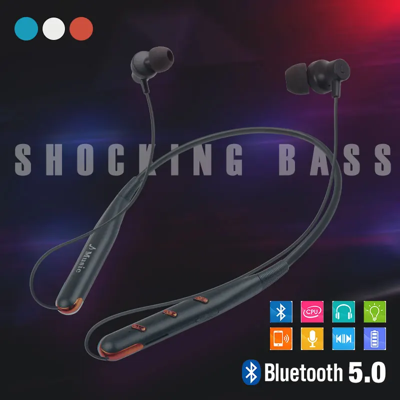 Baolyda долгая жизнь в наушниках Bluetooth Спорт/стерео 5 0 наушники для бега Шея Висячие