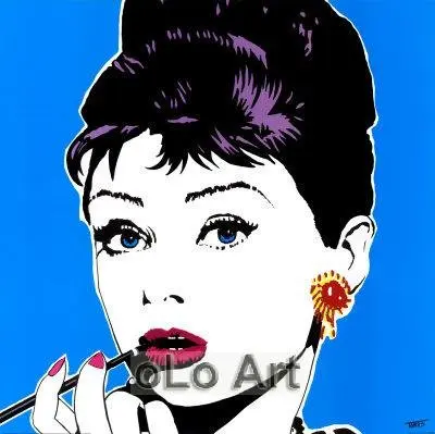 Одри Хепберн современный холст поп арт Ручная роспись Картина маслом Оло PP012|canvas