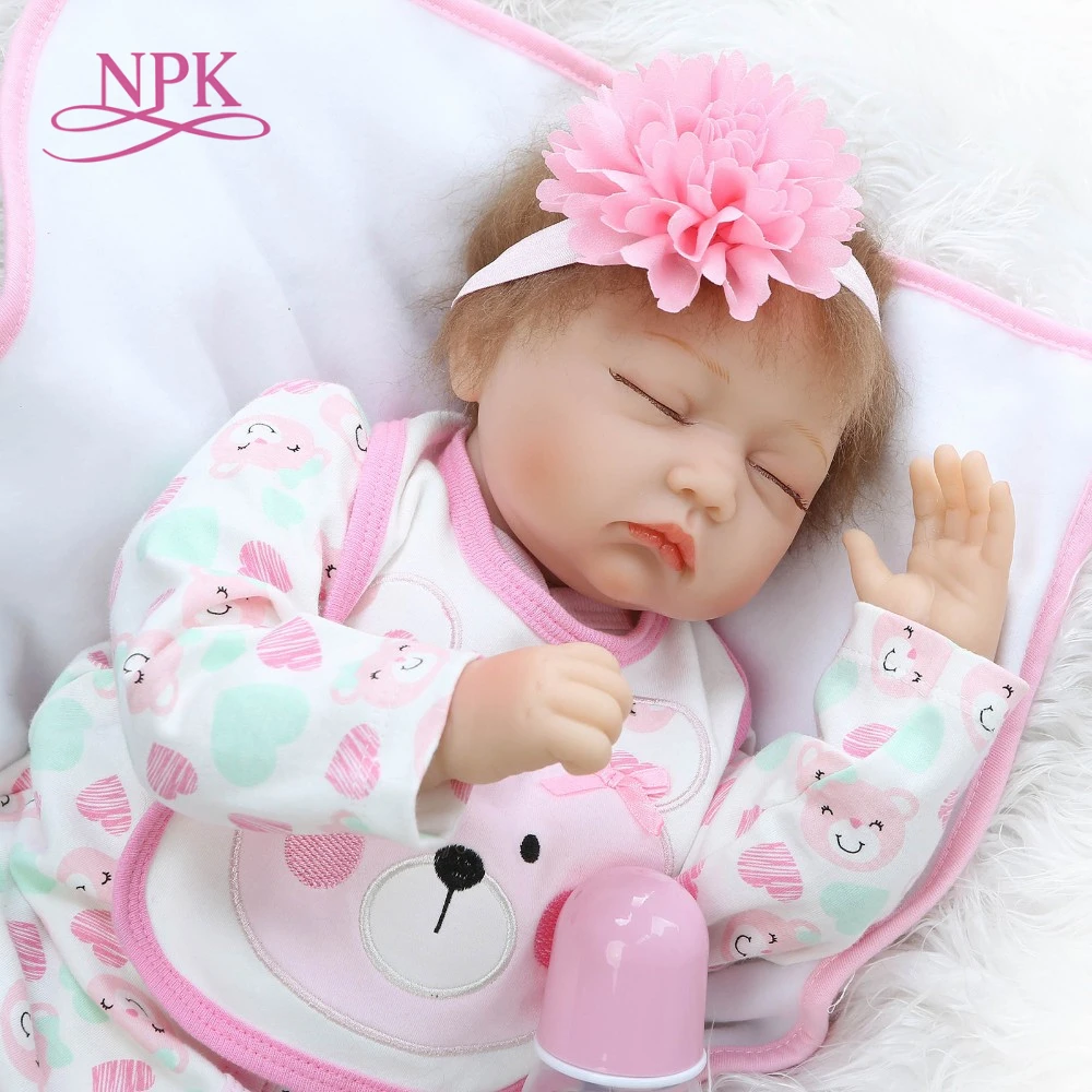 NPK реалистичные куклы reborn Baby, около 22 дюймов, милая Кукла reborn для подарка ребенку, Bonecal Bebes Reborn Brinquedos