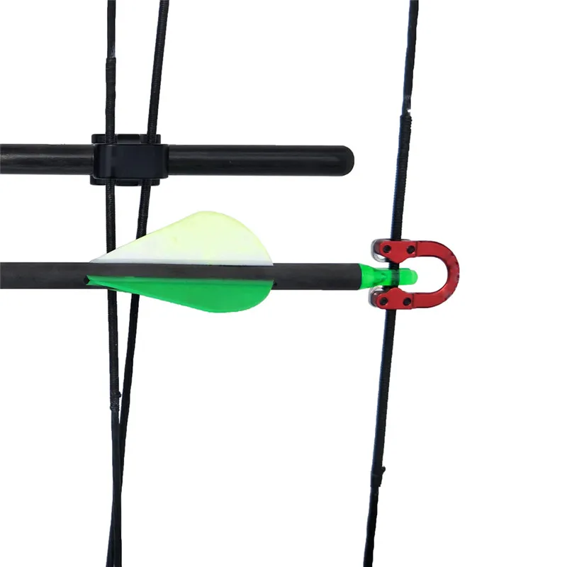 Стрельба из лука металлический D Кольцо Алюминиевый U Nock Bowstring безопасности