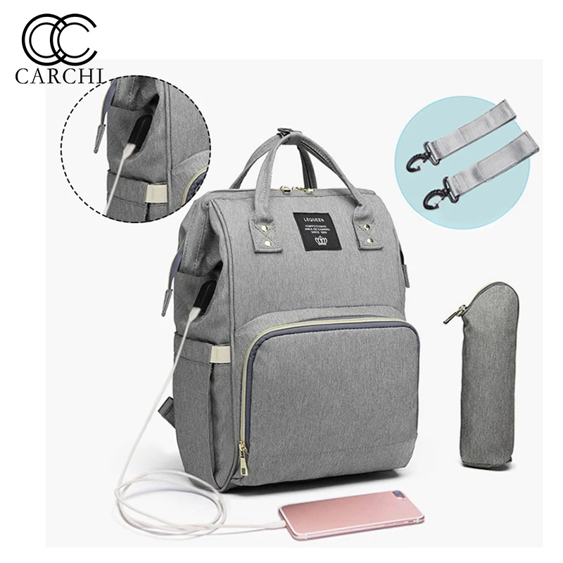CARCHI модная большая сумка Bcakpack для детей, рюкзак для путешествий, брендовая дизайнерская сумка для кормления, рюкзак для мамы, женские сумки для ухода за собой