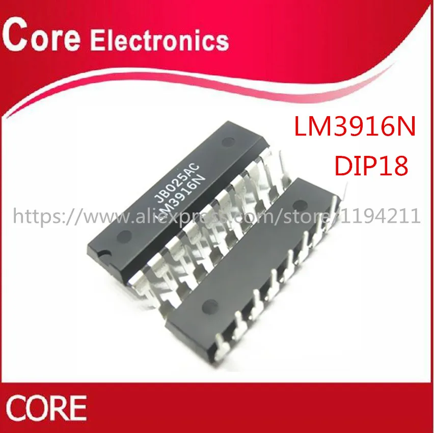 10 шт. LM3916N 1 DIP18 LM3916 DIP новый|Интегральные схемы| |