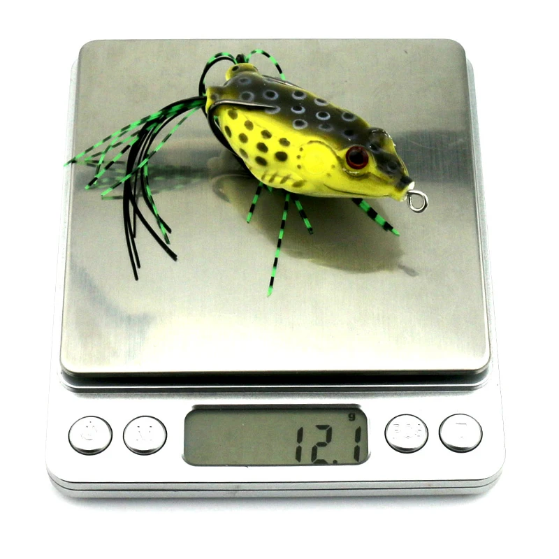 

HENGJIA 5PCS/Lot Artificial Silicone Rubber Soft Bait Thunder Frog Hard Bait Fishing Tackle