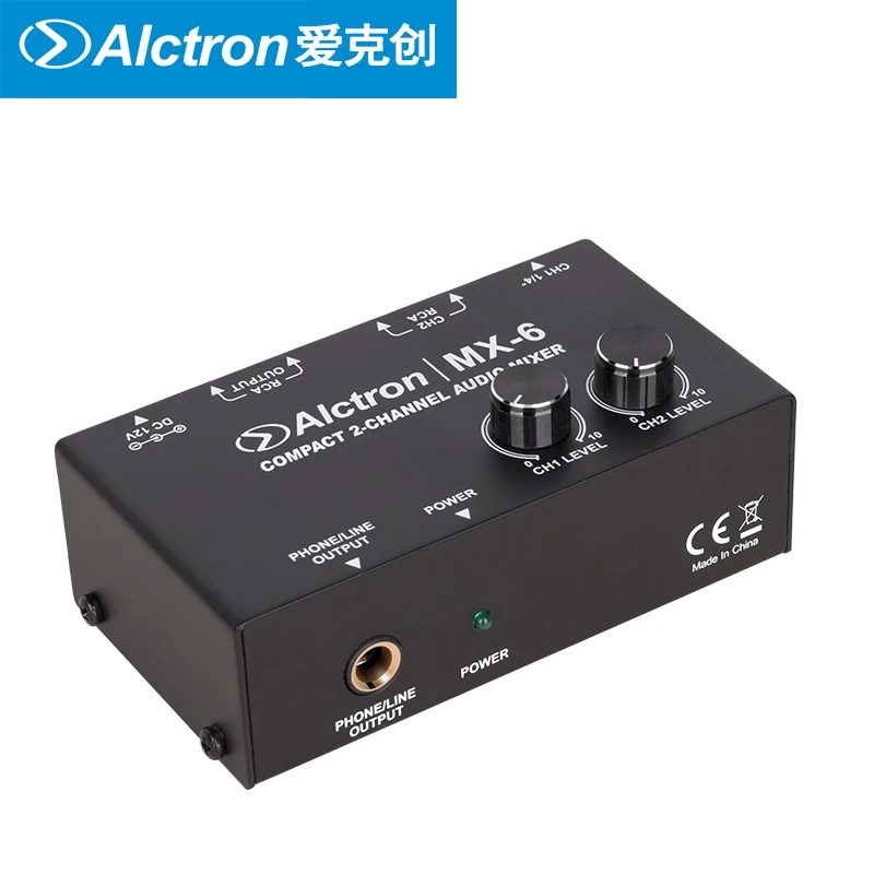 Микшер Alctron MX-6, используемый в сценическом исполнении, студийной записи