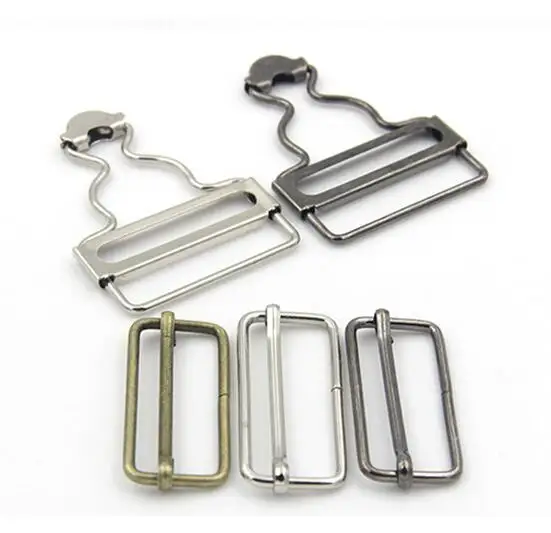 2 компл./лот джинсы медь/черный/серебряный Металл слайды три-скользящие проволока