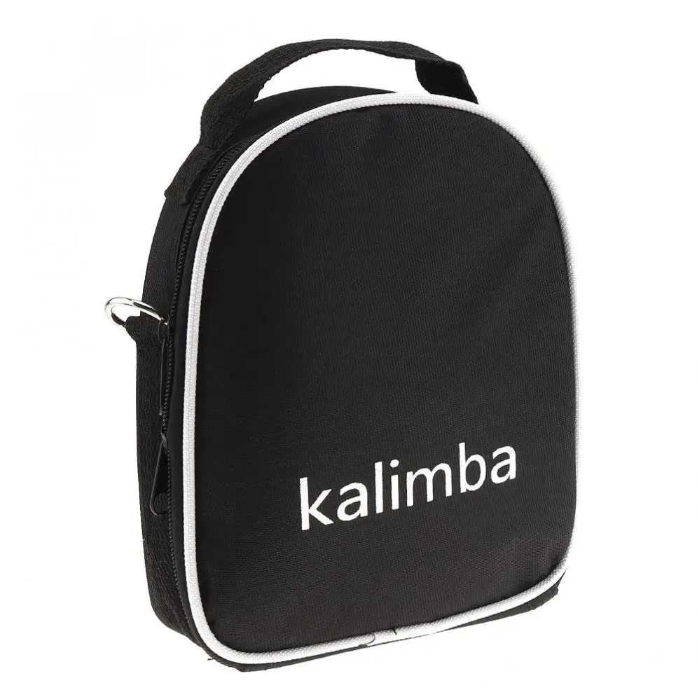 17 Keys Kalimba Single Board Mahogany Sakura Inlay Thumb Piano Set Mbira Mini Keyboard Instrument with Bag | Спорт и развлечения