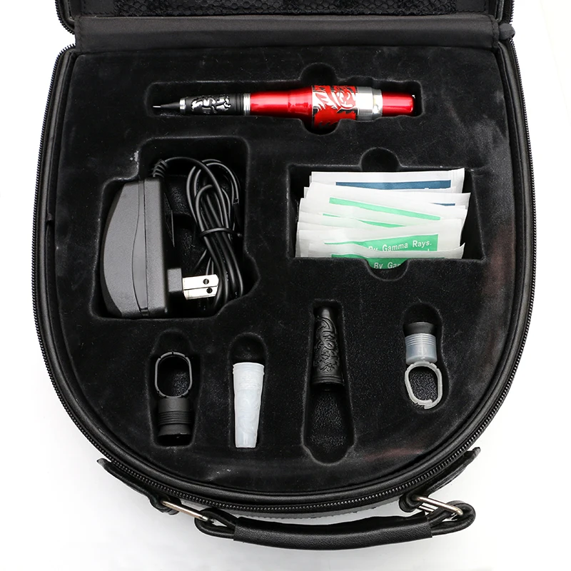 Перманентный макияж тату набор машинка для бровей иглы наконечники чехол