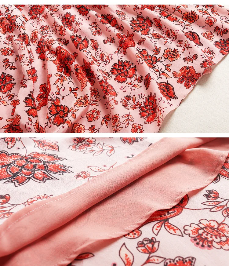 2019 Новое весеннее платье с расклешенными рукавами в американском стиле 3/4