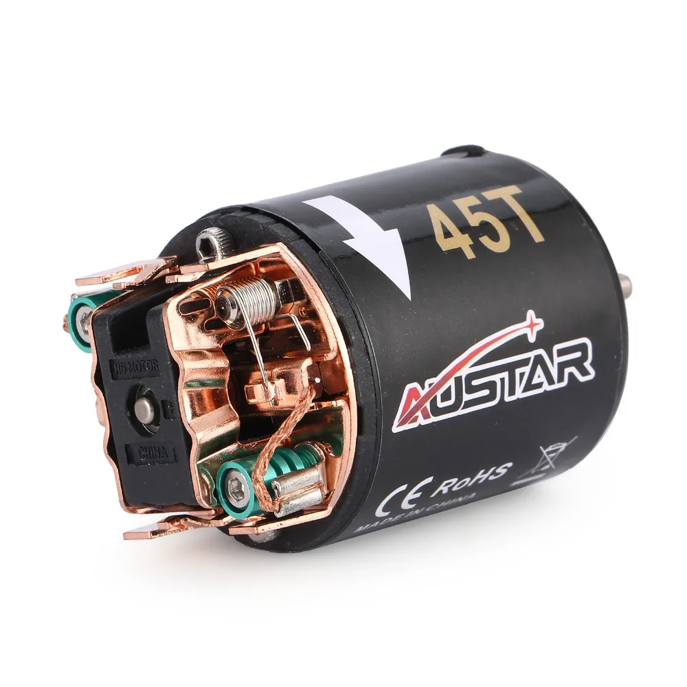 Мотор AUSTAR 540 45T для 1/10 Axial SCX10 RC4WD D90 RC Rock Crawler Climbing с дистанционным управлением