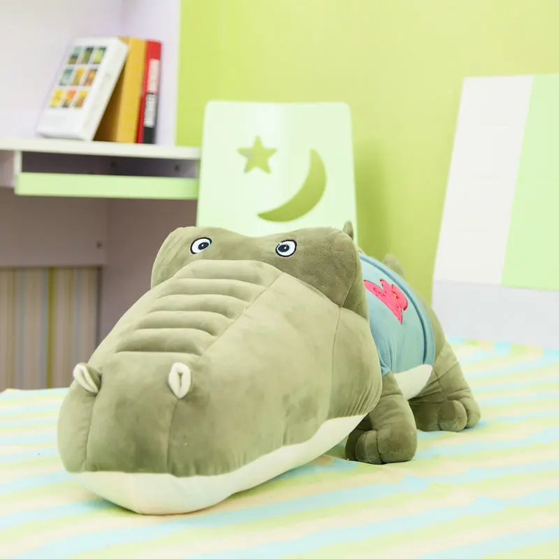 47&quot 120cm big size crocodile alligator cayman plush toy stuffed doll pillow Kids girlfriend birthday Christmas gift | Игрушки и