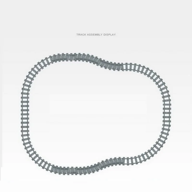 10 шт. городской поезд изогнутые рельсы треков железнодорожных путей прямые