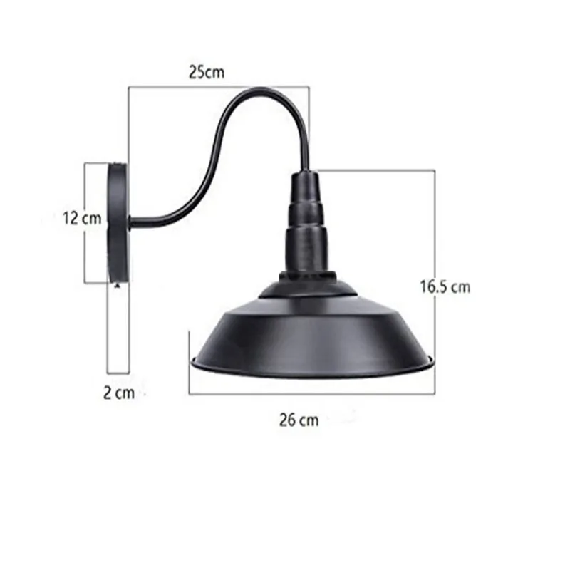 2 шт. Эдисон Ретро железная пластина подвесной светильник абажур потолочный