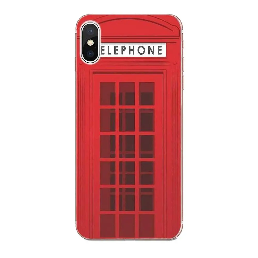 Мягкий модный Чехол для мобильного телефона London Big Ben Bus Samsung Galaxy Note 5 8 9 S3 S4 S5 S6 S7 S8 S9