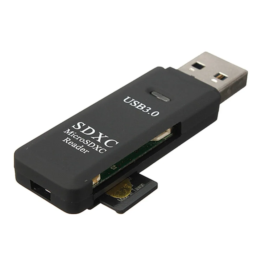 Ультра высокая скорость 2 в 1 USB 3 0 кард ридер флэш адаптер Micro SD SDXC|Картридеры| |