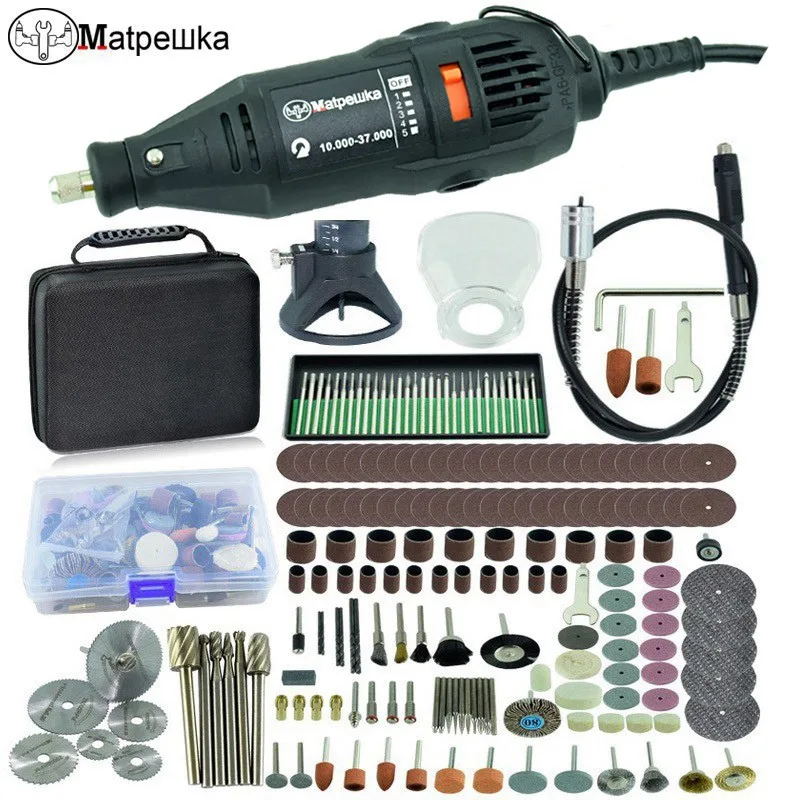 SET 5 Dremel Стиль 180 Вт гравер Многофункциональный роторный Мини электрическая дрель шлифовальный станок гравировальная шлифовальная машина DIY креативные электроинструменты - Цвет: SET 5