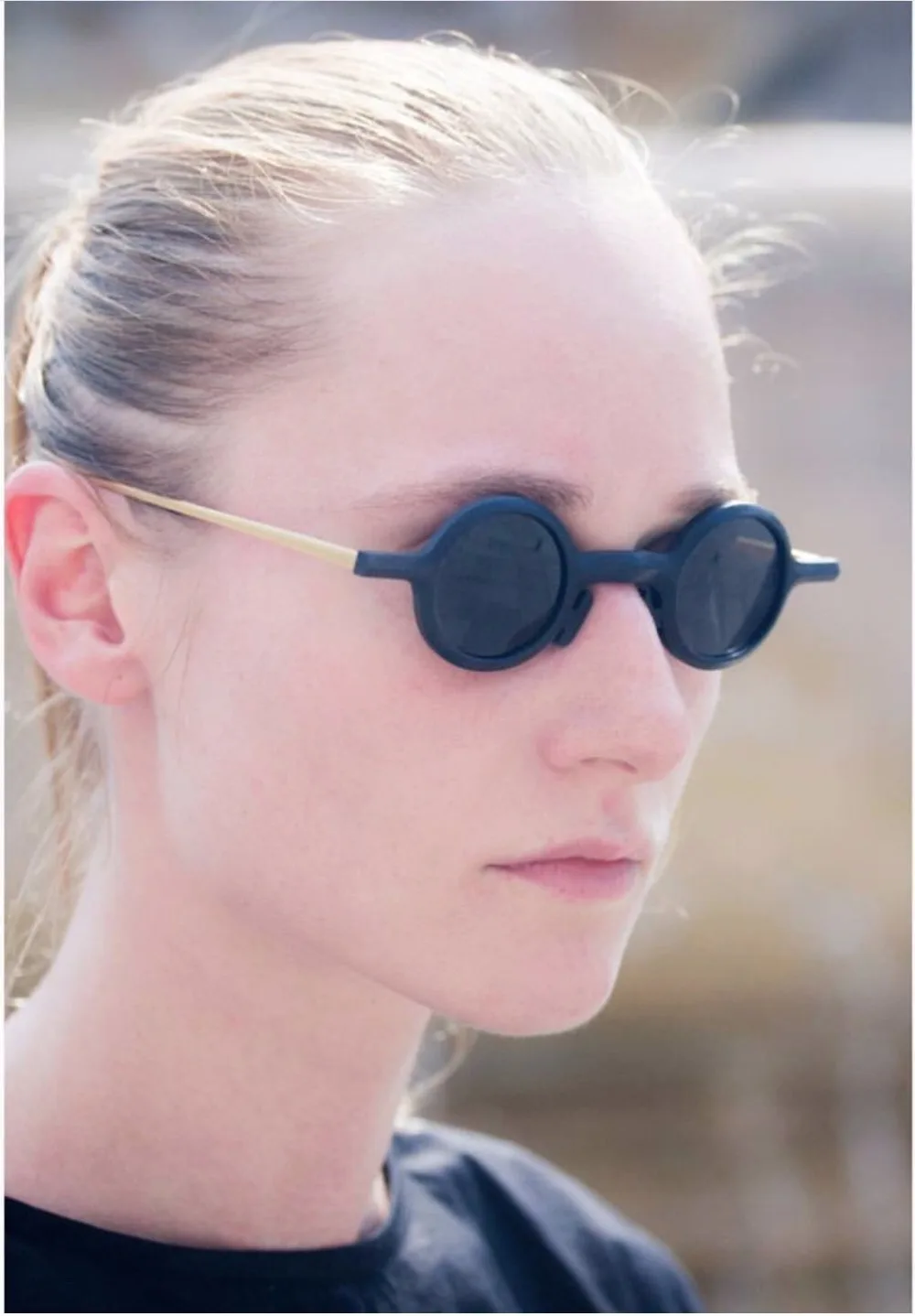 2018 модные маленькие Солнцезащитные очки женские металлические винтажные