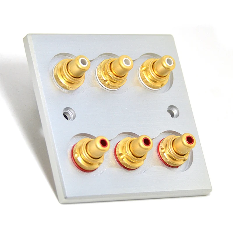 Acrolink Hi End позолоченный настенный разъем RCA|socket speaker|rca wall socketrca |