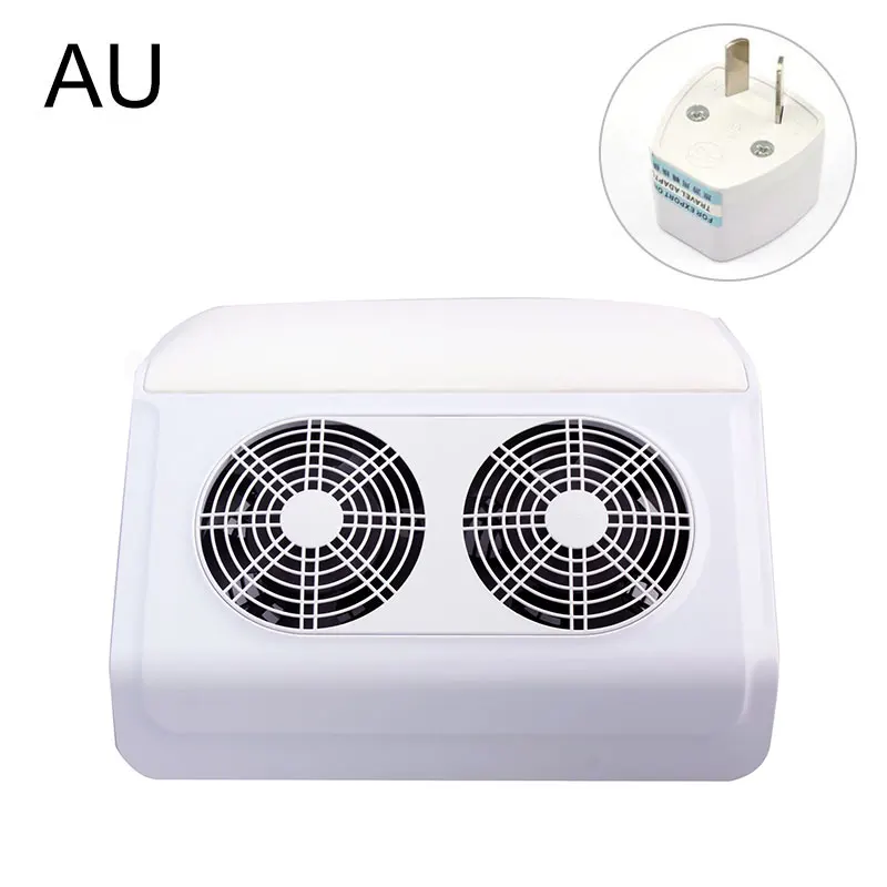 AU PLUG Kesinail мощный электрический прибор для подпиливания ногтей мощностью 50 Вт с 2 вентиляторами пылесборник для ногтей Буровой коллекционный набор - Цвет: AU PLUG