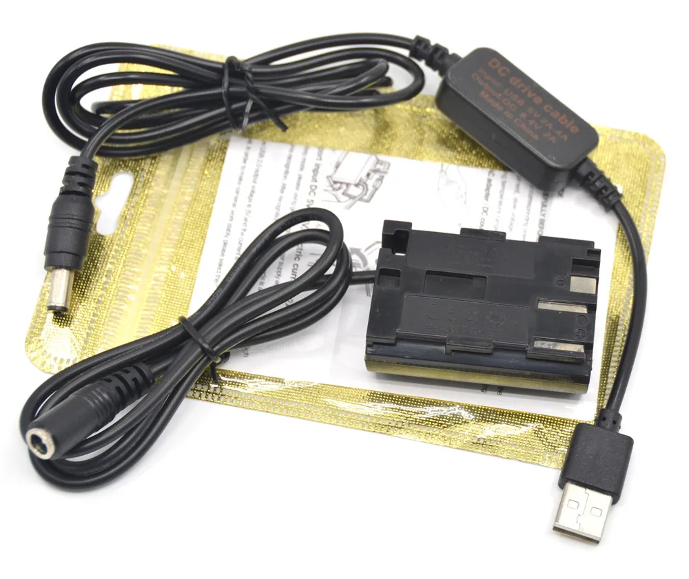 5V USB кабель ACK-E2 подходит мобильный Банк питания+ DR-E2 DR-400 BG-E2/E2N BP-511 батарея dc сцепление для цифровой однообъективной зеркальной камеры Canon EOS 20D 30D 40D 5D 50D D30 D60