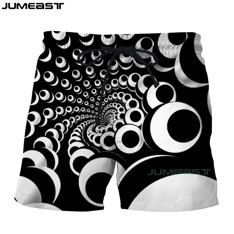 Jumeast Брендовые мужские женские и 3d-принты визуальные иллюзии шорты Плавки новые