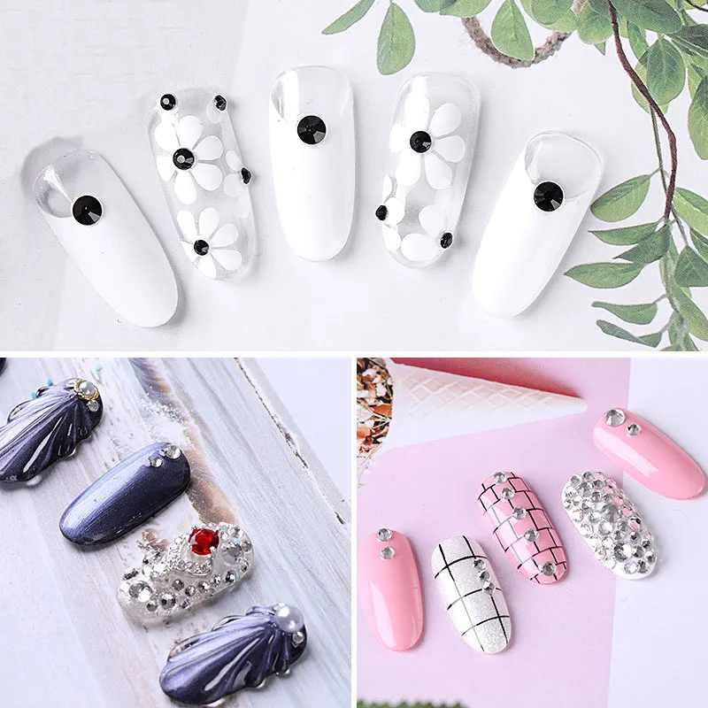1pack SS6-SS16 Mix Size 1440pcs Crystal Glass Strass Nails Art Rhinestones for 3D Nail Decoration Gems Manicure Design New | Красота и