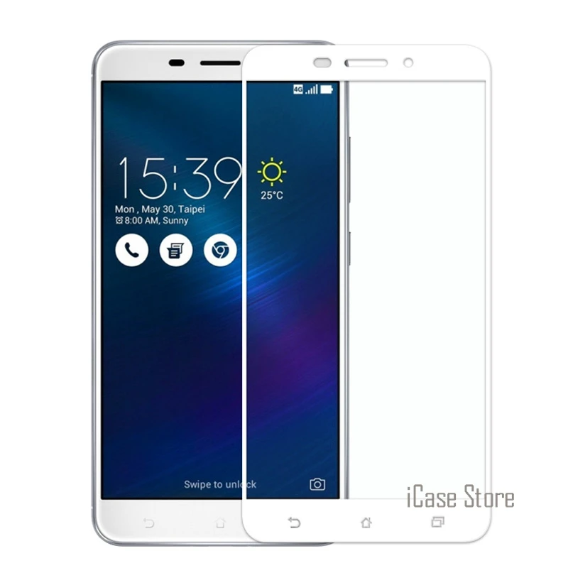 Полноцветная защитная пленка из закаленного стекла для Asus Zenfone 2 3 Max ZB501KL ZC520TL ZE520KL