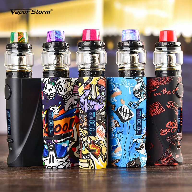 Vapor Storm ECO Pro Box Mod Vape Kit TC переменная мощность 80 Вт Hawk Tank 6 мл/Lion RDA Управление потоком