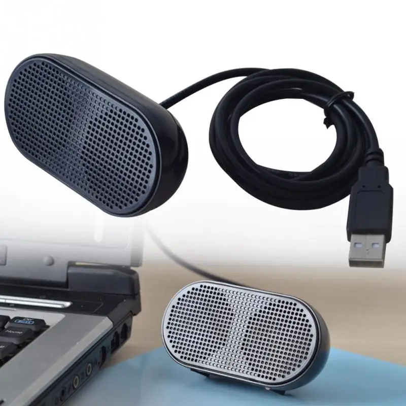 Портативный USB-музыкальный плеер черный стерео мини-динамик уникальный для