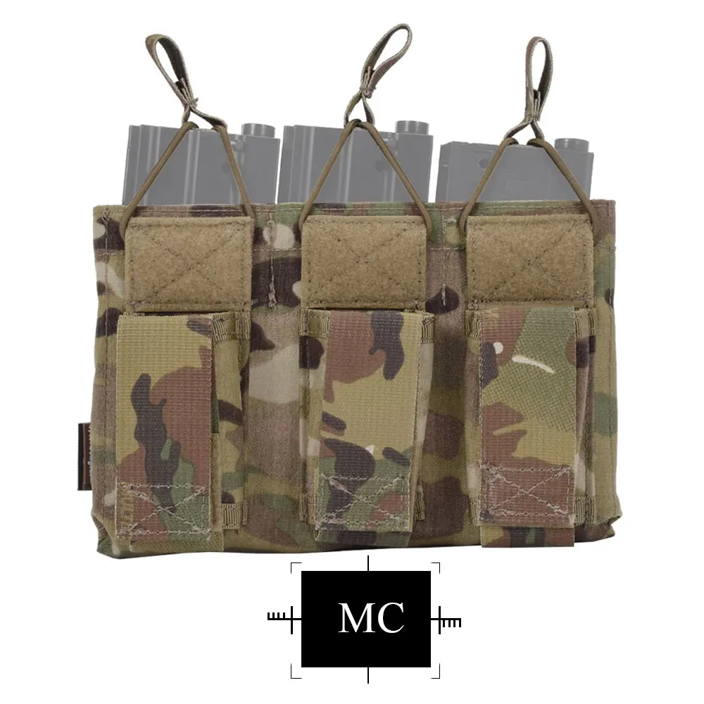 EMERSONGEAR 5,56 тройной Открытый Топ пистолет маг мешок страйкбол военная игра маг мешок тактический Molle подсумок EM6363