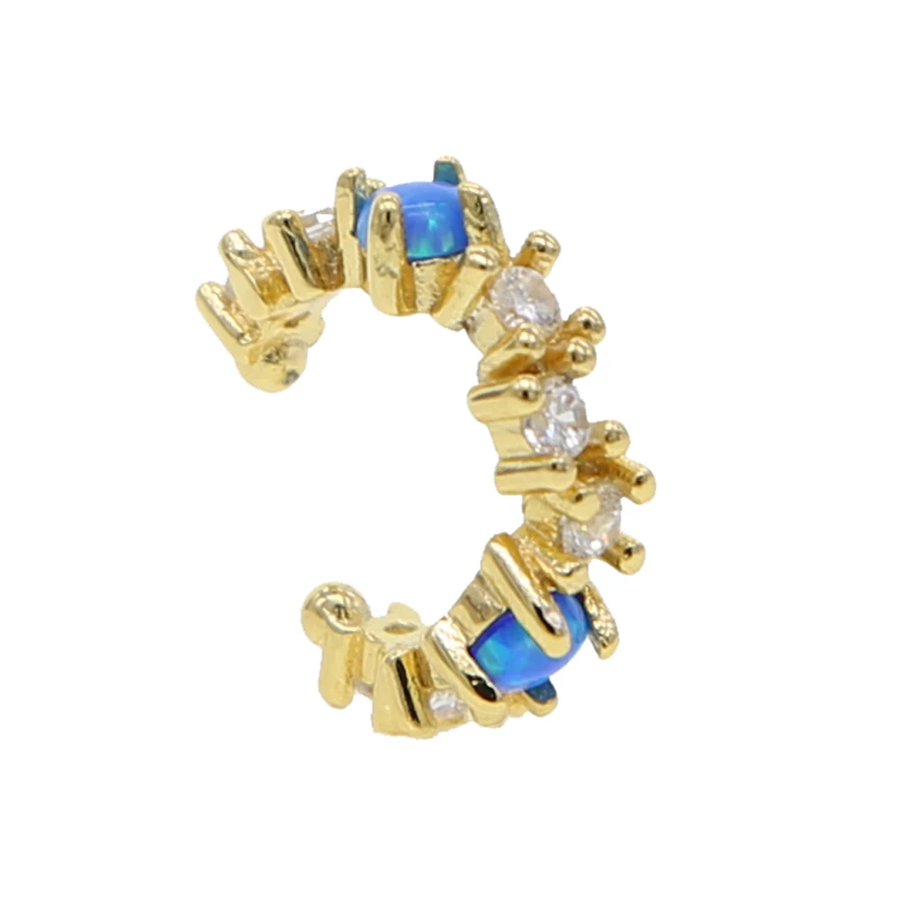 Серьги с огненным опалом 1 шт. минималистичные деликатные Клипсы-манжеты для ушей