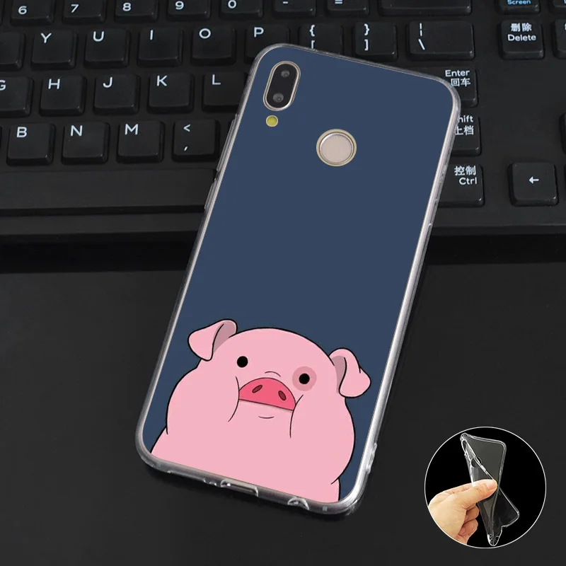 L162 Fashion Pig Design Soft TPU Silicone Case Cover For Huawei P8 P9 P10 P20 P30 Lite Pro P Smart Plus 2017 2019 |