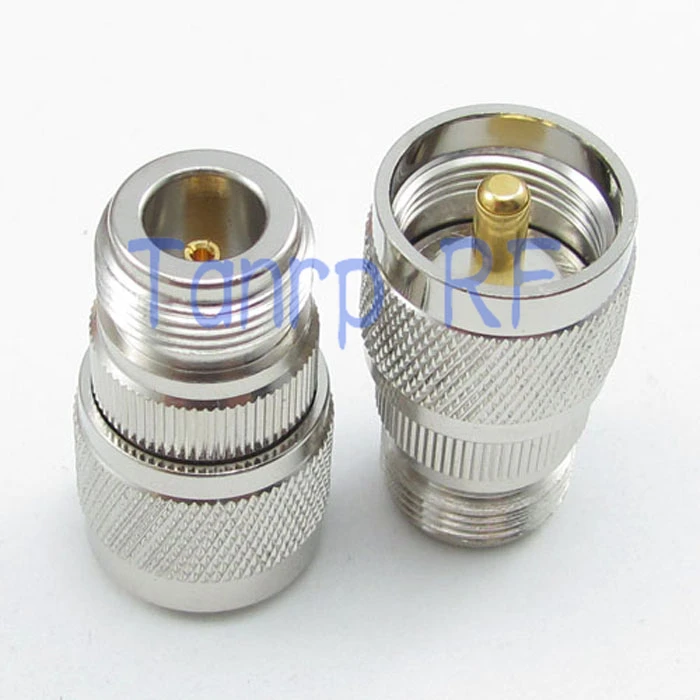 Оптовая Продажа UHF штекер к N гнездо прямой RF коаксиальный соединитель Адаптер