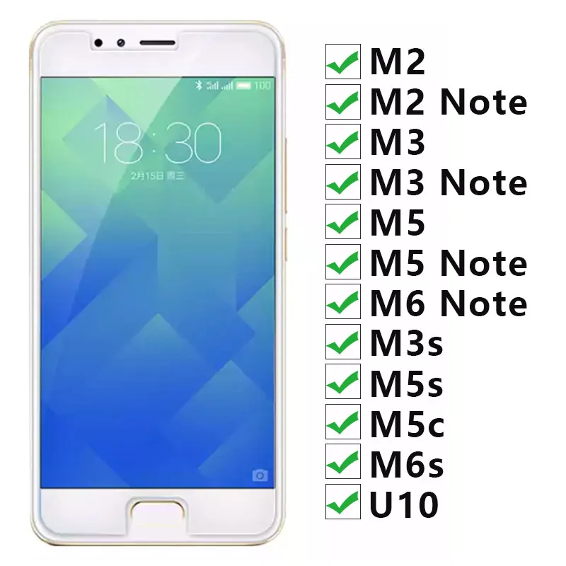 Закаленное стекло для Meizu M 6s M5c M3s U10 M5 M3 M2 M6 Note Защитное Maisie 5c 3s 5 3 6 2 S C m 6m не U